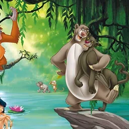 Wallpics Green & Blue Cartoon Characters Wall Poster-image-84