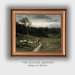 THE VINTAGE ARTISTRY Landscape Digital Painted Wall Art-image-87