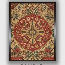 INDIAN CLASSIC ART Brown & Beige Abstract Boho Wall Art-picture-11
