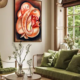 The Art House Red & Black Abstract Printed Canvas Painting Wall Art-picture-31