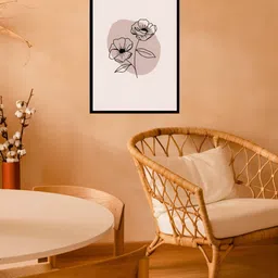 AbhiKalpya Art Studio-Get a vibe Peach-Coloured & Black Wooden Wall Painting image 5