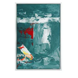 999Store Green & White Abstract Wall Art image 2