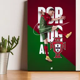 Wallpics Red & Green Printed Waterproof Wall Sticker image 2