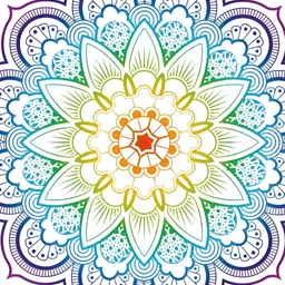 Wallpics Blue & Green Ethnic Motifs Printed Wall Poster image 2