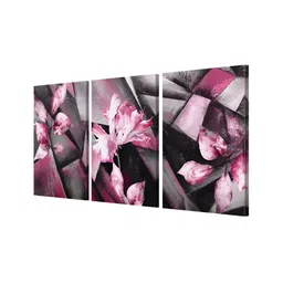 999Store Grey & Pink 3 Pieces Canvas Wall Art image 2