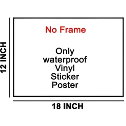 Wallpics Red & Grey Printed High Quality Waterproof Wall Sticker image 5