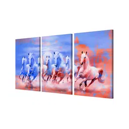 999Store Blue & Pink 3 Pieces Canvas Wall Paintings image 3