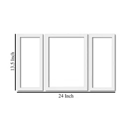 WENS Set Of 3 White Modern Printed Framed Wall Art image 2