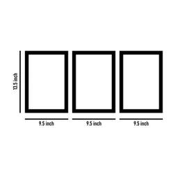 WENS Set Of 3 Multicoloured Prosperity Tree Wall Art Paintings image 3