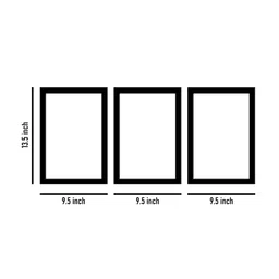 WENS Set Of 3 Multicoloured Cute Mermaid Wall Art Paintings image 2