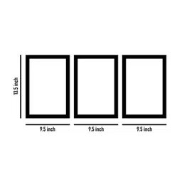 WENS Set Of 3 Orange & Yellow Scandinavian Wall Art Paintings image 4