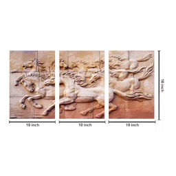 999Store Brown & White 3 Pieces Canvas Wall Art image 3