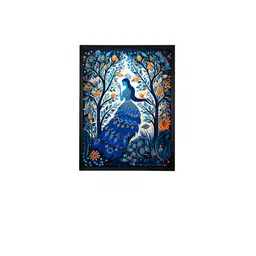 SOWPEACE Blue & Orange Canvas Abstract Wall Photographs image 5