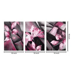 999Store Grey & Pink 3 Pieces Canvas Wall Art image 3