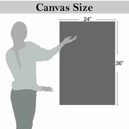 SAF Grey & Cream Coloured Lord Buddha Painted Canvas Wall Art image 5