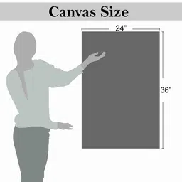 SAF Blue & White Abstract Canvas Waterproof Wall Art image 3