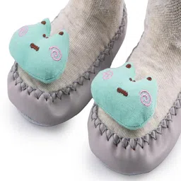 richmen Kids Anti-Skid Breathable Socks Shoes for Baby Boys Girls Non Slip Soft Cotton Sole Booties for Toddler | 0 Month To 2 Years image 3