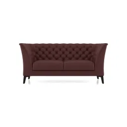 urban ladder Weston 2 Seater Premium Italian Leather Sofa In Bordeaux-picture-11