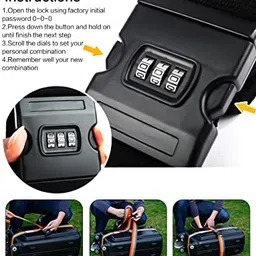 Dayalu Luggage Strap for Suitcases-Belt, Adjustable Packing Straps Travel Belts for Trolleys and All Kind of Luggages (Rainbow) (4) image 5