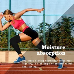 trilok ™ Compression Leg Sleeves for Sports, Full Length, for Men and Women, Running, Cycling, Basketball image 4