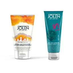 Jolen New York Set of Natural AHA Exfoliating Scrub & Face & Body Lotion - 280 ml-picture-14