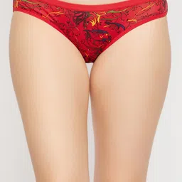 SECRETS BY ZEROKAATA Women Pack of 4 Assorted Printed Cotton Basic Briefs image 5