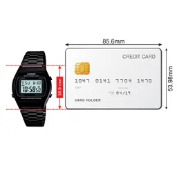 Casio Vintage Unisex Black Digital watch D180 B640WB-1ADF image 4