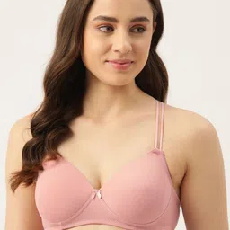 Leading Lady Solid Lightly Padded Bra with Criss Cross Backstyle-picture-14