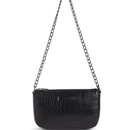 Caprese Croc-Textured Baguette Shoulder Bag-picture-18