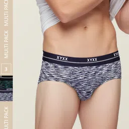 XYXX Men Blue & Black Pack of 3 Printed Antimicrobial Basic Briefs XYBRF3PCKN478-picture-10
