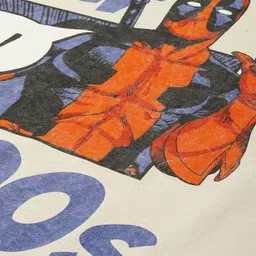 Kook N Keech Marvel Deadpool Printed Drop-Shoulder Sleeves Boxy Crop T-shirt image 3