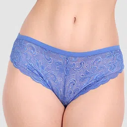 FIMS Pack Of 3 Self Design Bikini Briefs Hazel_NetPanty_RedBlueWhite image 2