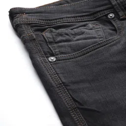 Flying Machine Men Black Jackson Skinny Fit Low-Rise Light Fade Stretchable Jeans image 2