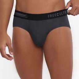 FREECULTR Men Grey Solid 3X Anti-Microbial Air-Soft Micromodal Basic Briefs FC-XT-B-AG-picture-16