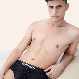 DAMENSCH Men Pack Of 2 Deodorizing Basic Briefs DAM-CTM-B-SPB-IRB image 4