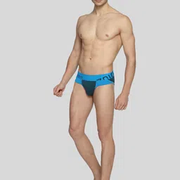 Zoiro Men Colourblocked Mid-Rise Basic Briefs ZO-BRI-1-ADVB-S-1PC image 4