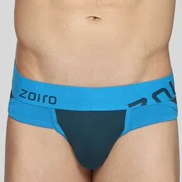 Zoiro Men Colourblocked Mid-Rise Basic Briefs ZO-BRI-1-ADVB-S-1PC image 2