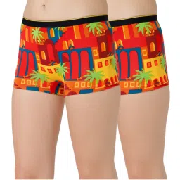 Bummer Womens Printed Micro Modal Boyshorts Panties Combo (Pack of 2)-picture-27