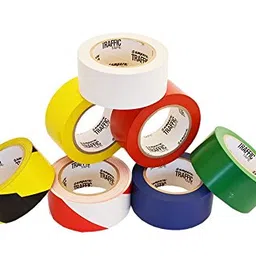 true-ally Vinyl Floor Marking Tape Zebra Yellow/Black 3 inch/72 MMX 30metres - 10 Colours Available image 3