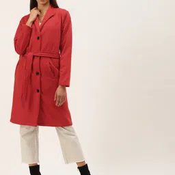 Belle Fille Women Red Fleece Overcoat-picture-34