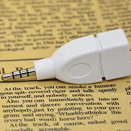 VizGiz 2 Pack 3.5 to USB Adapter 3.5mm Male Jack to USB 2.0 Female Plug Converter AUX Audio Auto Car Accessories for Input MP3 from Flash U-Disk image 4