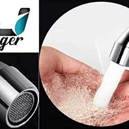 Jagger Turbo Stainless Steel Long Body taps for Bathroom and Kitchen taps with Chrome Finish and Quarter Turn Fitting with Wall Flange and Teflon Tape (Set of 2) image 3