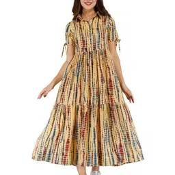 dhruvi Rayon Women's Anarkali Maternity Feeding Kurti/Kurta with Zipper| Comfortable & Elegant Pre and Post Pregnancy Kurti Dress/Kurta Dress image 1