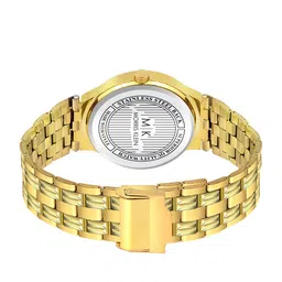 MORRIS KLEIN Men Black Dial & Gold-Plated Bracelet Style Straps Analogue Watch image 3