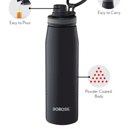 Borosil Hydra Gosports Double Wall Vacuum Insulated Flask Water Bottle 600ml image 5