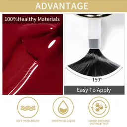 BORN PRETTY Black Spar Series Glossy UV LED Color Gel Nail Polish 10 ml - BP72 image 4