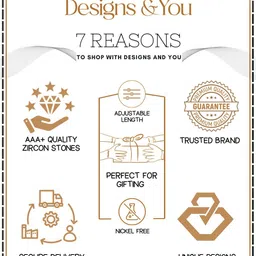 Designs & You Gold Plated Crystal Studded Evil Eye Bangle Style Bracelet image 4