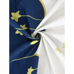 BAJO'S White Printed Fitted Bedsheet & 2 Pillow Covers (King) image 2