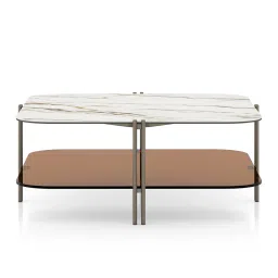 urban ladder Paloma Square Pluto Spanish Ceramic Coffee Table image 3