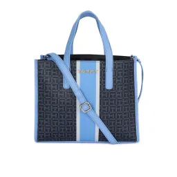 Tommy Hilfiger Women Navy Blue Printed Handbag-image-50
